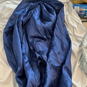 Blue shiny shawl